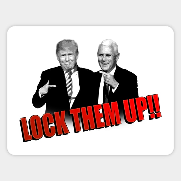 Lock Trump Up Sticker by SeattleDesignCompany
